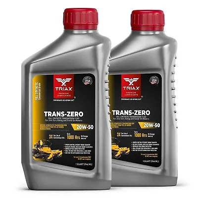 TRIAX Trans Zero 20W-50 Full Synthetic Hydro-Static Trans Oil (2 Quart Pack) • $31.49