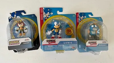 $12.95 • Buy Sonic The Hedgehog 2.5  Figures: Charmy, Burrobot, Dark Chao & Sonic JAKKS NEW