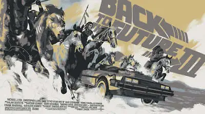 Back To The Future III Poster Art Screen Print By Mondo Matt Taylor 20x36 LE 175 • $269.99
