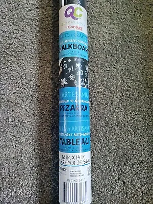 Contact Paper Chalkboard Self Adhesive Peel & Stick 18 X14  Roll 14N-C1K052-01 • $7.99