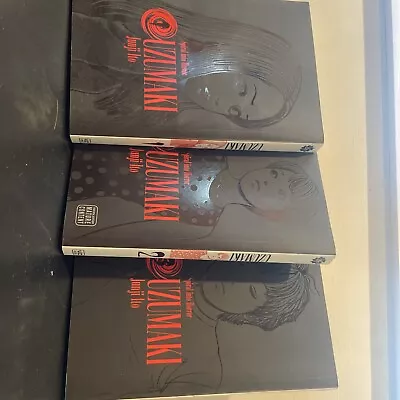 Uzumaki Vol 1-3 Paperback English Junji Ito • $70