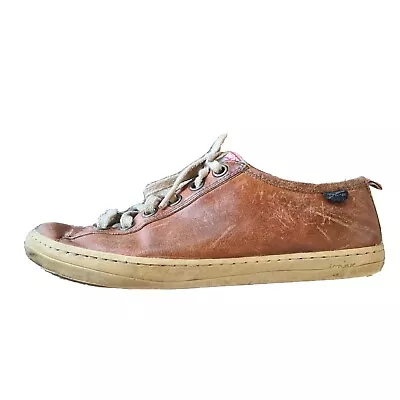 Camper Womens Imar Leather Lace Up Sneakers Runners Size 37 Brown • £31.22