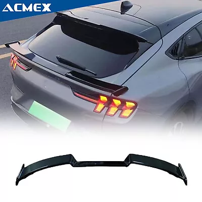 Rear Trunk Spoiler Wing Glossy Black For 2021 2022-2024 Ford Mustang Mach-E  • $79.99