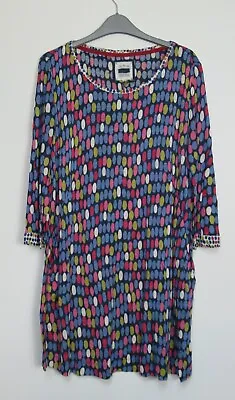 Mistral Pebble Rock Jersey Spot Tunic Dress Top Size 8 - 18 • £10