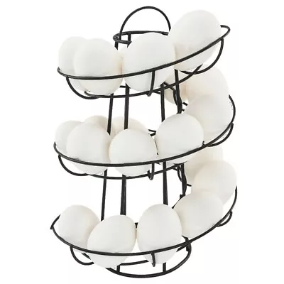 Kitchen Storage Spiral Helter Skelter Egg Holder Stand Rack Holds 24 Eggs • £20.39