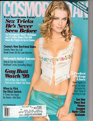 Cosmopolitan Magazine July 1999 Rebecca Romijn Stamos • $11.24