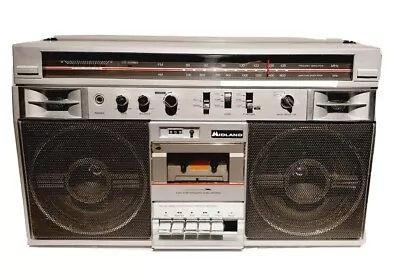 Vintage Midland 19-120 Boombox Am/fm Radio Cassette Tape Rare! Read Discription  • $51.99