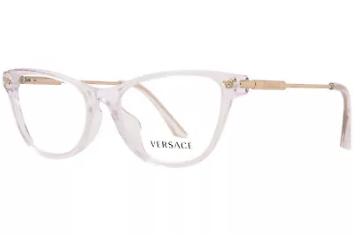 Versace VE3309 148 Eyeglasses Women's Crystal Full Rim Cat Eye 52mm • $170.88