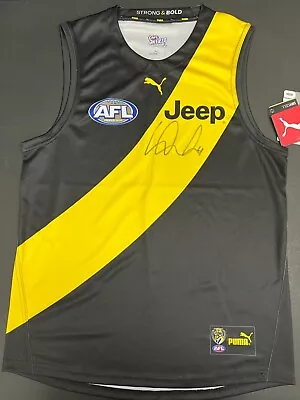 $395 • Buy AFL RICHMOND TIGERS DUSTIN MARTIN HAND SIGNED HOME GUERNSEY DUSTY Premiers 