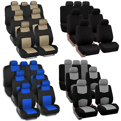 Universal Fit Car Seat Covers For Auto SUV Van Truck -3 Row 2/5/7-Sits Protector • $18.99