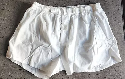 Vintage GITMAN BROS White 100% Cotton Boxer Shorts Size 42 Made In USA • $34.95