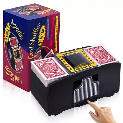 Automatic Card Shuffler 1-6 Decks Battery Operated Card Dealer Machine • $22.92