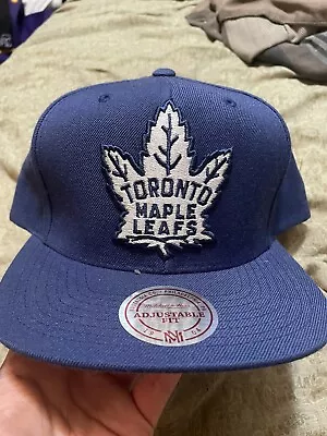 Toronto Maple Leafs Mitchell & Ness SnapBack Logo NHL Vintage • $23.99