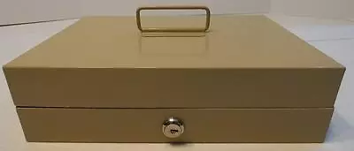 Mmf Industries Beige Locking Metal Petty Cash Lock Box No Key • $11.99