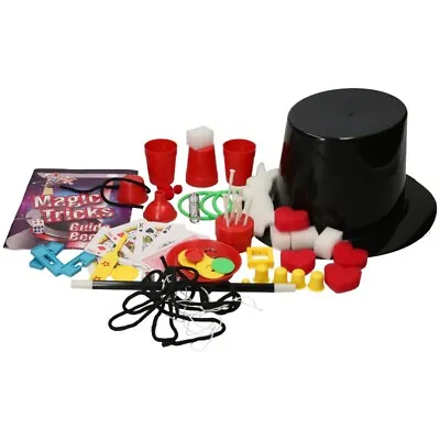 Children Magic Set Toy Tricks Kid Magician Illusions Trick Kit Accessories Hat • $16.36