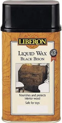 Liquid Wax Polish Black Bison Dark Oak 500ml • £14.61