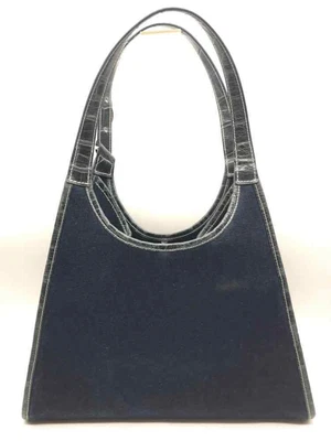 $159.99 • Buy Staud Blue Denim Shoulder Tote Bag