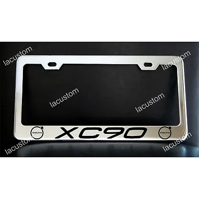 VOLVO XC90 License Plate Frame Custom Made Of Chrome Plated Metal • $29.99