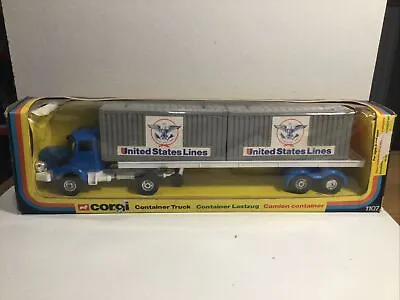 £59.99 • Buy Corgi 1107 Container Truck United States Lines Near Mint In Original Box