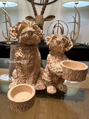 £18.89 • Buy Next Charlie The Cockapoo Dog Tealight Candle Holder Sculpture Ornament Hurrican