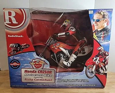 Vintage RadioShack Radio Control Ricky Carmichael Honda Dirt Bike New Open Box • $199.99