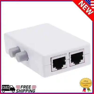 Mini 2 Port RJ45 Network Switch Ethernet Network Box Switcher Adapter HUB • $7.50