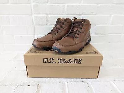 H.S. Trask Men's Leather Boots Kalispell Chukka Mocha Brown NOS More Available • $45