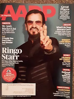 AARP Magazine December 2023/January 2024 Issue Ringo Starr Of Beatles • $1.99