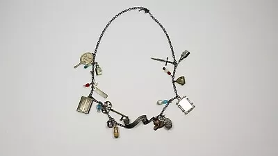 36  Charm Necklace Or Belt 15 Charms Super Cool R5 • $16.36