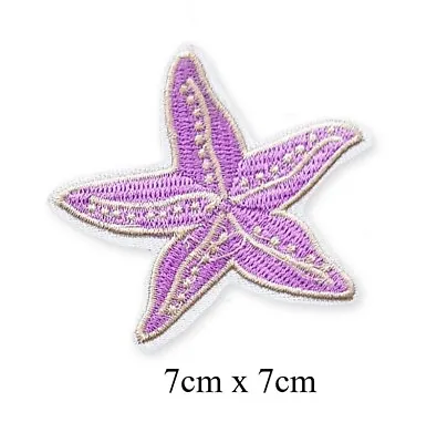 Starfish Marine Sea Creature Iron-On Motif Patch Star Fish • £2.95