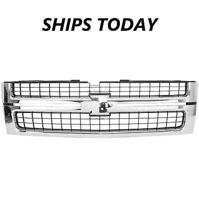 NEW Front Grille For 2007-2010 Chevrolet Silverado 2500 HD 3500 SHIPS TODAY • $199.21