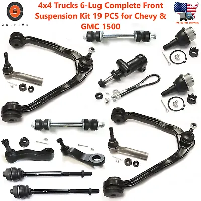 $169.99 • Buy 4x4 Trucks 6-Lug Complete Front Suspension Kit 19 PCS For Chevy & GMC 1500