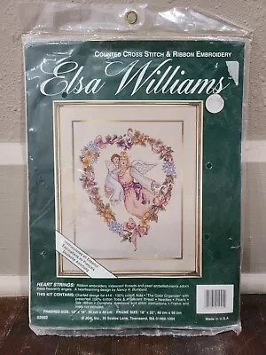 Elsa Williams Heart Strings Angel Cross Stitch Kit- New #02092 • $10.29