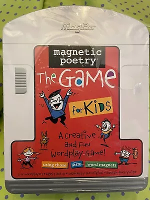 Magnetic Poetry The Game For Kids Tin Case NEW!! Free Shipping!! • $32.95