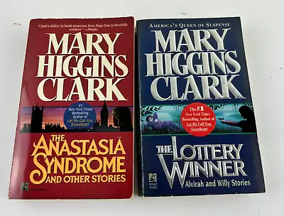 Mary Higgins Clark Lot Of 2 Paperback Books The Lottery Winner The Anastasia.. • $4.75