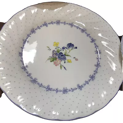 New Nikko Tableware Blue Peony Cake Serving Plate  10.75” Japan • $44.27