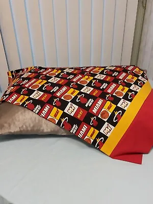 Handmade Miami Heat Pillowcase  • $12.50