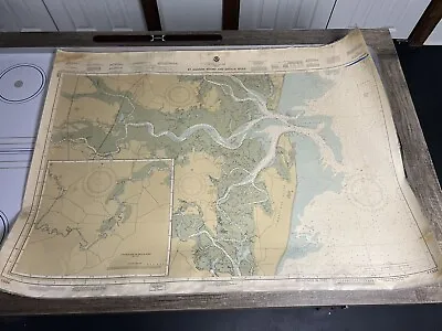 Nautical Chart/Map Of Georgia’s St. Andrew Sound And Satilla River • $35