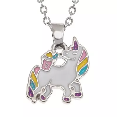 Unicorn Necklace Pendant Girls Childrens Silver Fashion Jewellery • £4.99