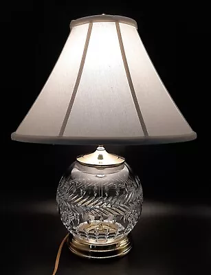 Waterford Crystal Lamp  Fleurology Meg Etched & Label 24  By Jeff Leatham  • $525