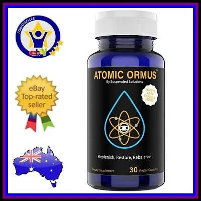 ATOMIC ORMUS MONATOMIC GOLD Memory Cognitive Function Energy Repair DNA 30 Caps • $64.31