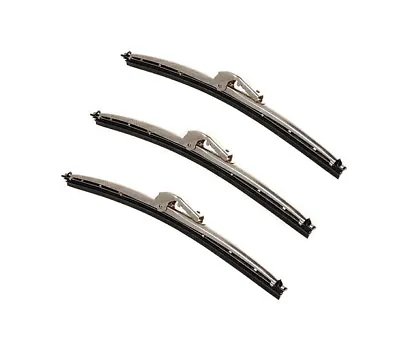 New Set Of 3 Lucas Stainless Wiper Blades For MGB 1969-1972 For Original Arms • $64.95