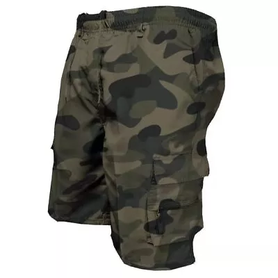Men's Casual Chino Cargo Shorts Pants Multi Pockets Summer Beach Trousers S-5XL • $16.99