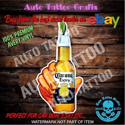 Corona Extra Beer Decal Sticker Bar Fridge Cool Man Cave Shed Car Truck Rig • $6