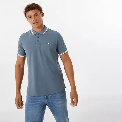 Jack Wills Mens Classic Fit Polos Edgeware Tipped Polo Shirt • £34.99