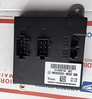 03-11 Mercedes W211 E320 E350 E500 Control Module Unit BCM 2115452132 OEM • $30