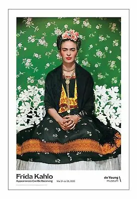 FRIDA KAHLO 'Appearances Can Be Deceiving' Art Exhibition Poster 36  X 24  *NEW* • $75