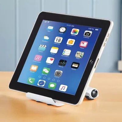 Durable Foldable Adjustable Non-Slip Cell Phone And IPad Tablet Stand • £16.56