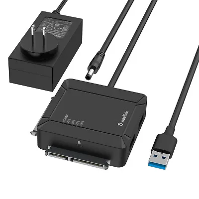 USB 3.0 To Dual Bay SATA Hard Drive Adapter Cable For 2.5 /3.5  SSD HDD 2x18 TB • $39.98