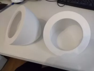 £44.99 • Buy Pair White 4  Custom Plastic Angled Speaker Pod Car Van Boat Camper MotorHome